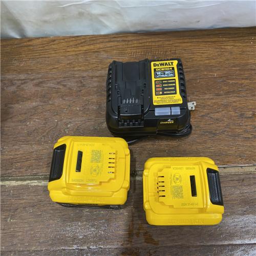 AS-IS DEWALT 20V MAX Lithium-Ion 6.0Ah and 4.0Ah Battery and Charger Starter Kit