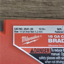 AS-IS Milwaukee FUEL 12V Cordless 18-Gauge 1-1/2 in. Compact Brad Nailer (Tool Only)