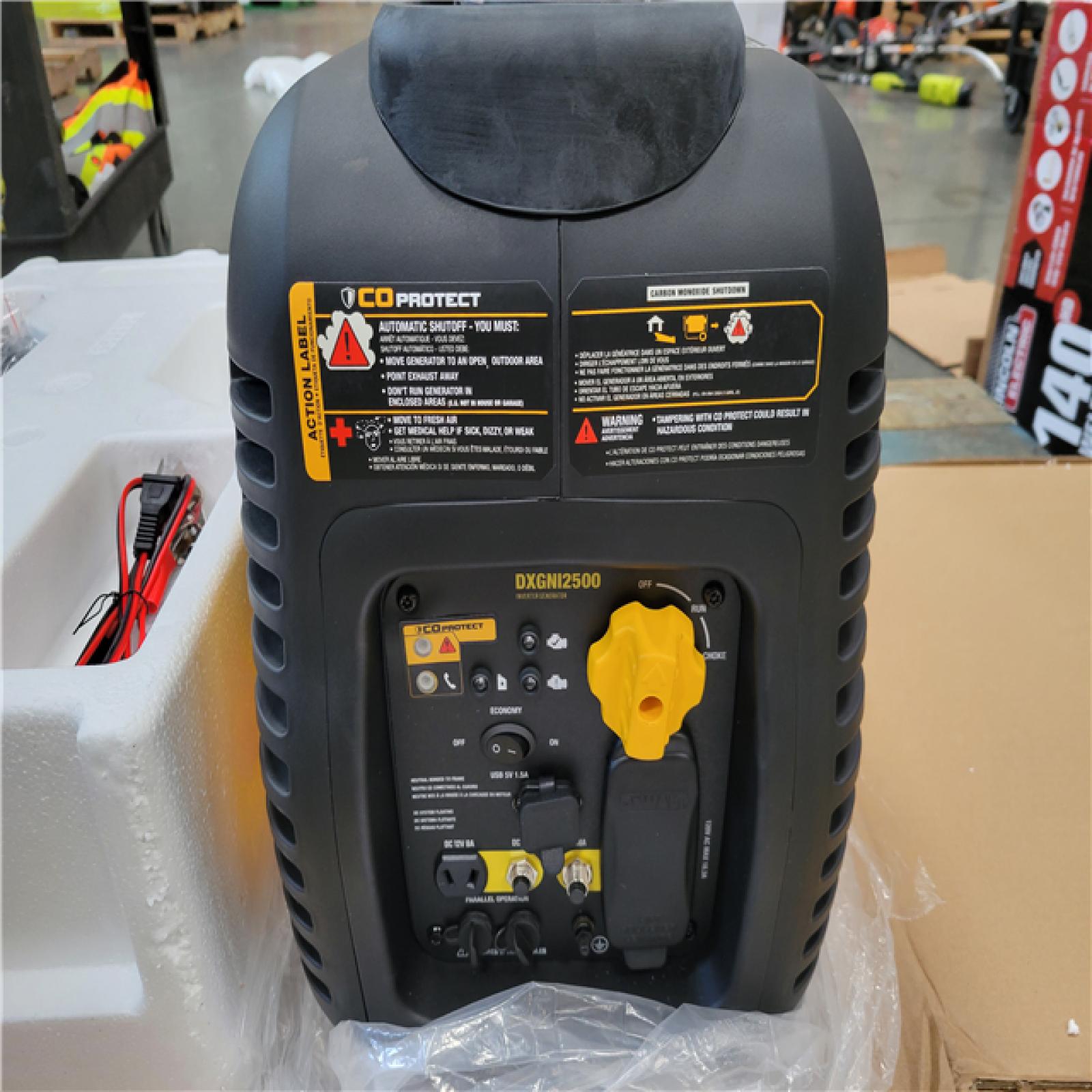 CALIFORNIA AS-IS DEWALT DXGNI 2500 GENERATOR