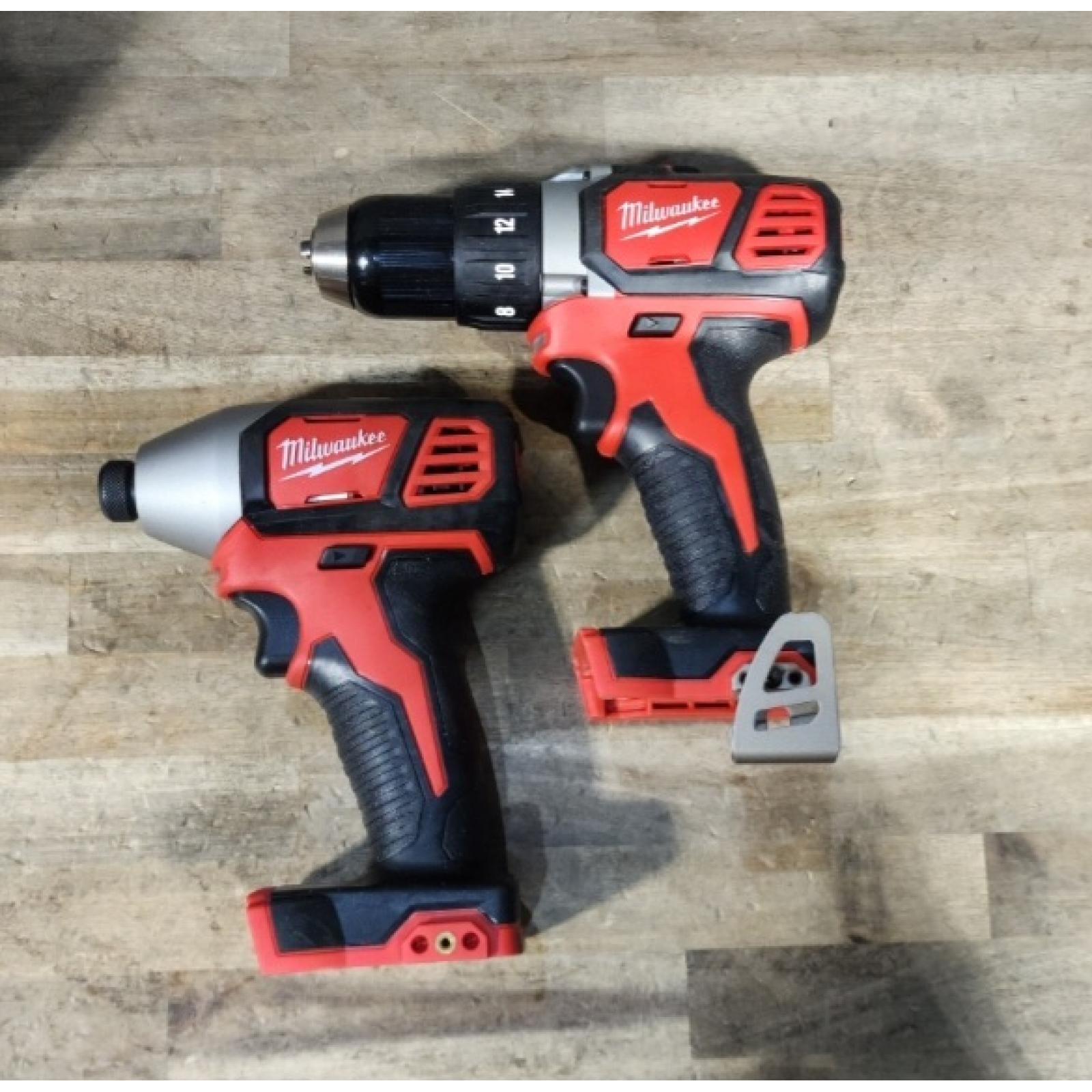 HOUSTON LOCATION - AS-IS Milwaukee M18 Brushed Cordless (2-Tool) Drill/Driver and Impact Driver Kit