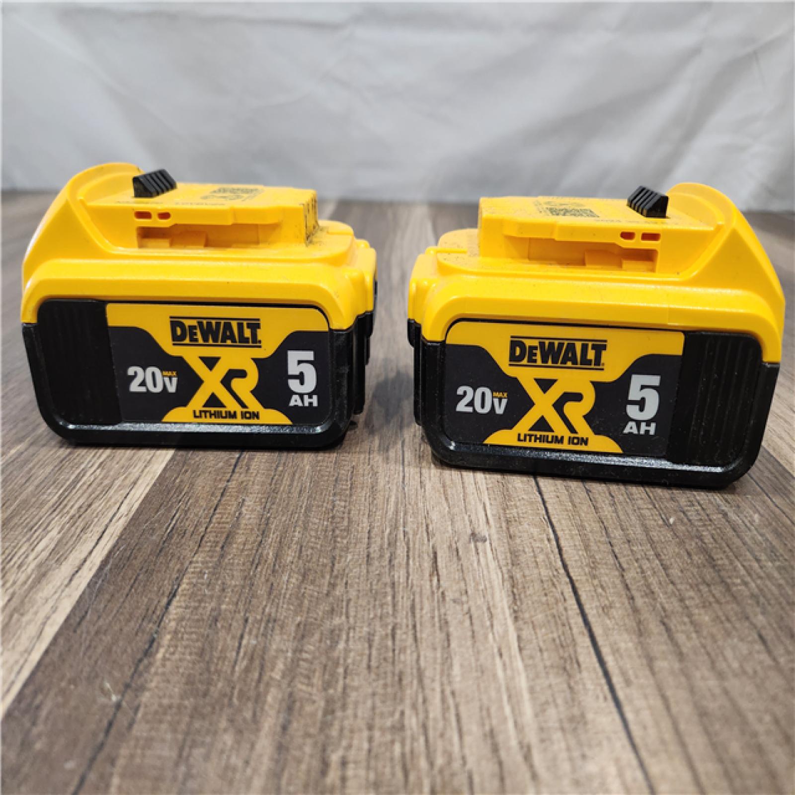AS-IS - DEWALT 20V MAX XR Premium Lithium-Ion 5.0Ah Battery Pack (2 Pack)