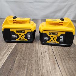 AS-IS - DEWALT 20V MAX XR Premium Lithium-Ion 5.0Ah Battery Pack (2 Pack)