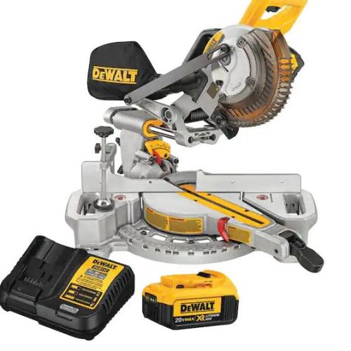 NEW- DeWalt 20V MAX Lithium-Ion Cordless 7-1/4 in. Miter Saw Kit