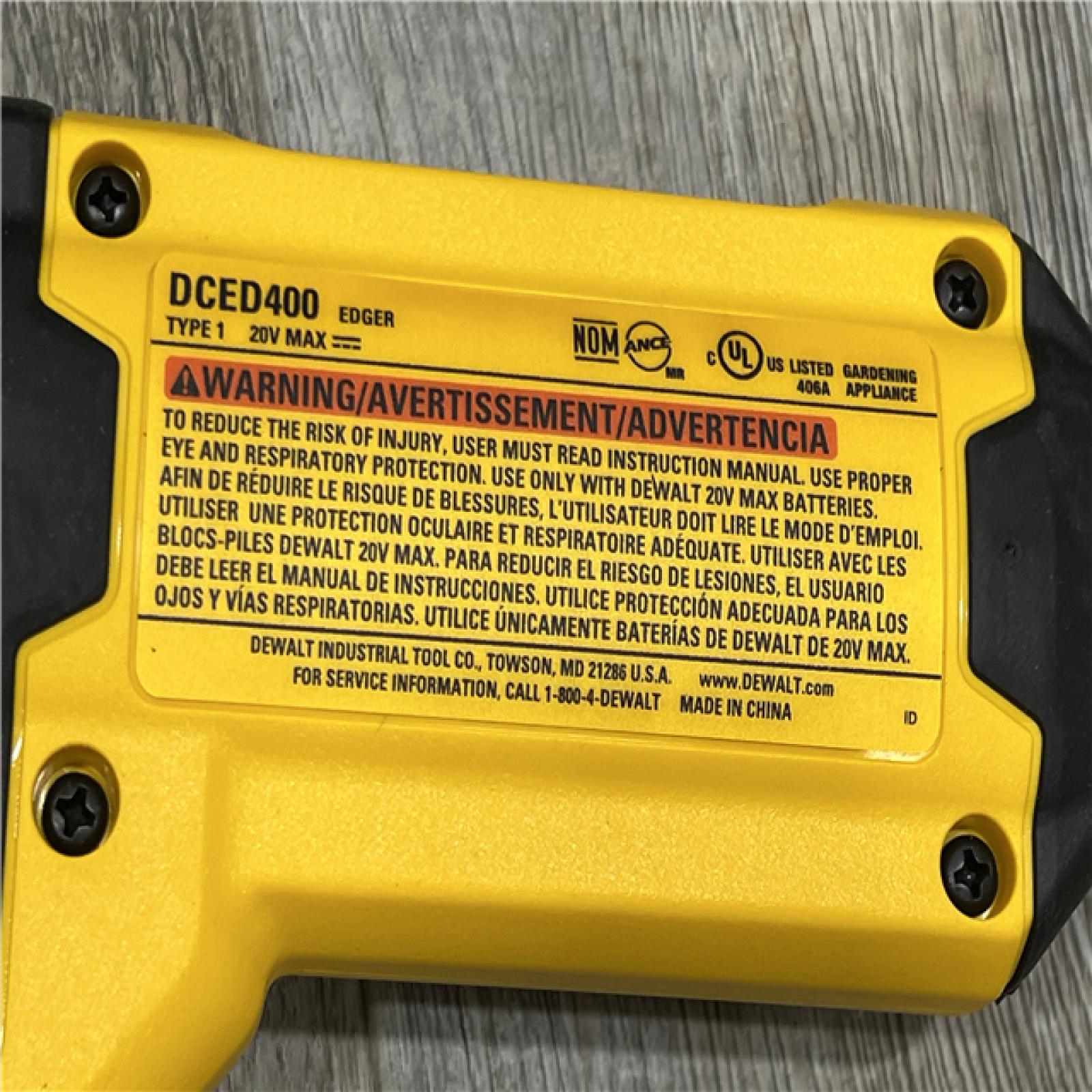 AS-IS DEWALT 20V MAX 7.5 in. Cordless Battery Powered Lawn Edger (Tool Only)