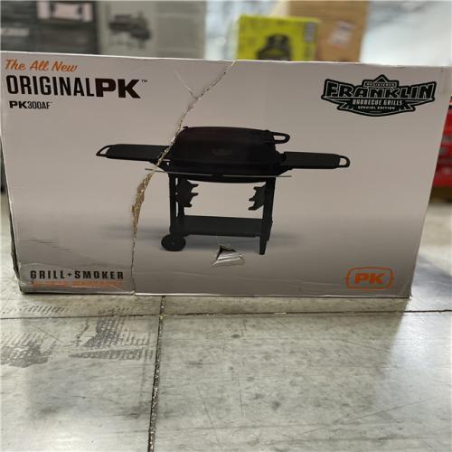 DALLAS LOCATION- PK300 Aaron Franklin Cast Aluminum Portable Charcoal Grill in Black Coal