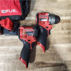 HOUSTON LOCATION - AS - IS Milwaukee FUEL 12-Volt Lithium-Ion Brushless Cordless Hammer Drill and Impact Driver Combo Kit
