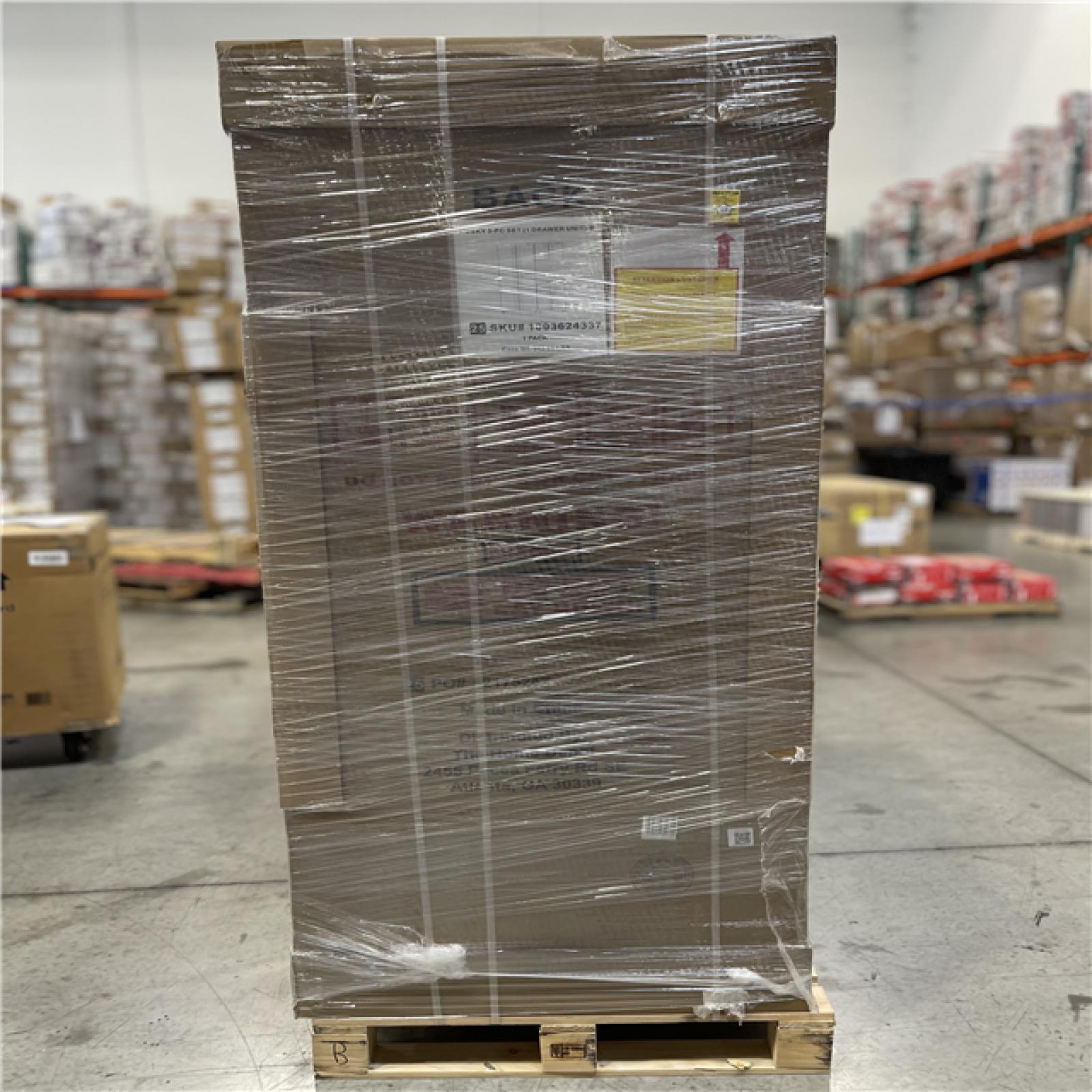 DALLAS LOCATION - Husky 3-Piece Regular Duty Welded Steel Garage Storage System in Black PALLET-(2 UNITS)