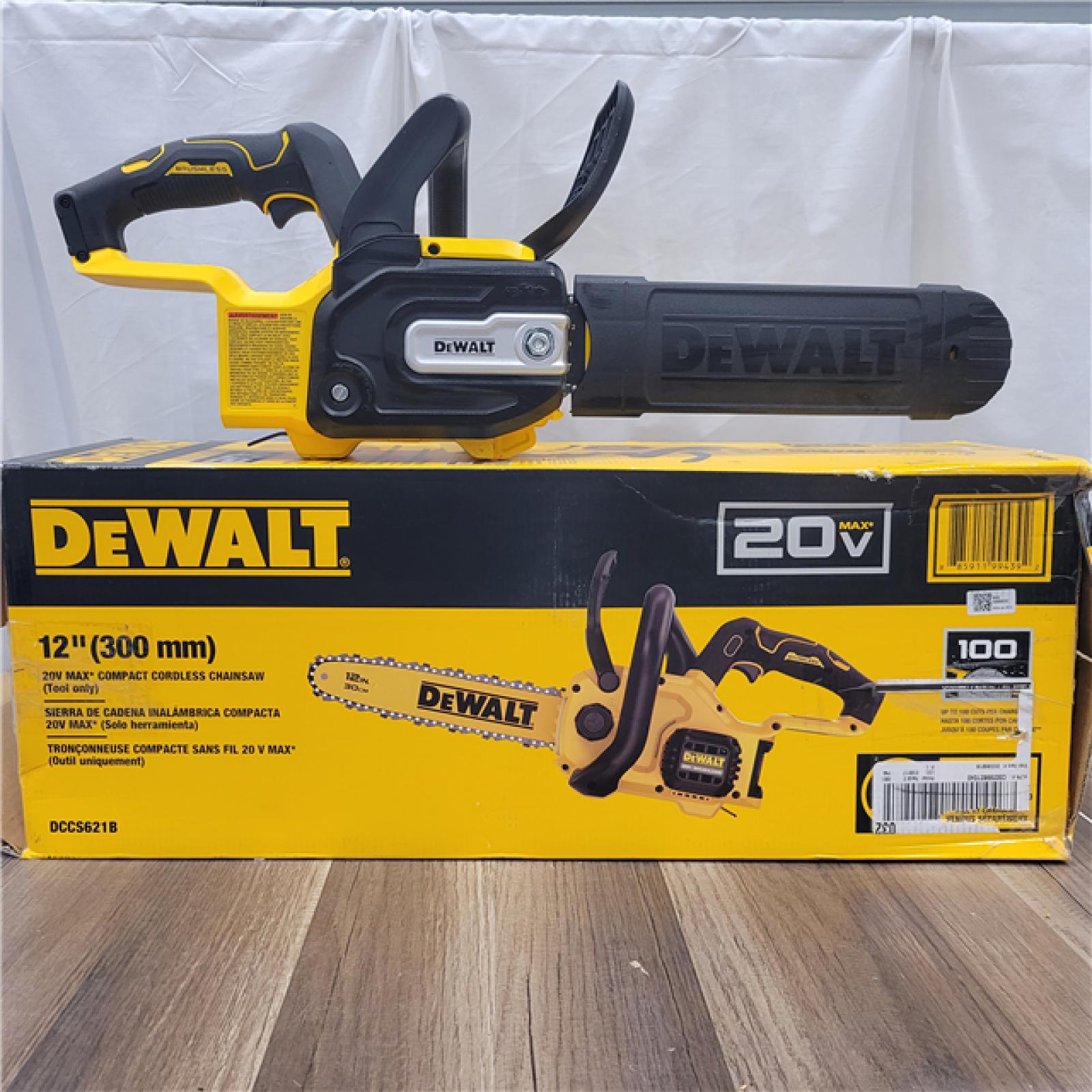 AS-IS DeWalt 20V MAX Compact 12 Brushless Chainsaw (Bare Tool) DCCS621B