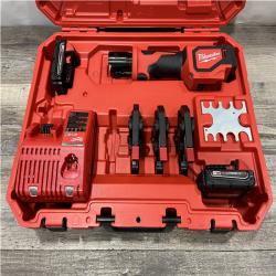 AS-IS Milwaukee 18V Lithium-Ion Cordless Short Throw Press Tool with 3 PEX Crimp Jaws Kit