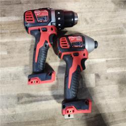 HOUSTON LOCATION - AS-IS Milwaukee 18V Cordless Brushed 2-Tool Drill/Driver and Impact Driver Kit
