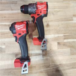 HOUSTON LOCATION - AS-IS Milwaukee  FUEL 18V Lithium-Ion Brushless Cordless Hammer Drill and Impact Driver Combo Kit
