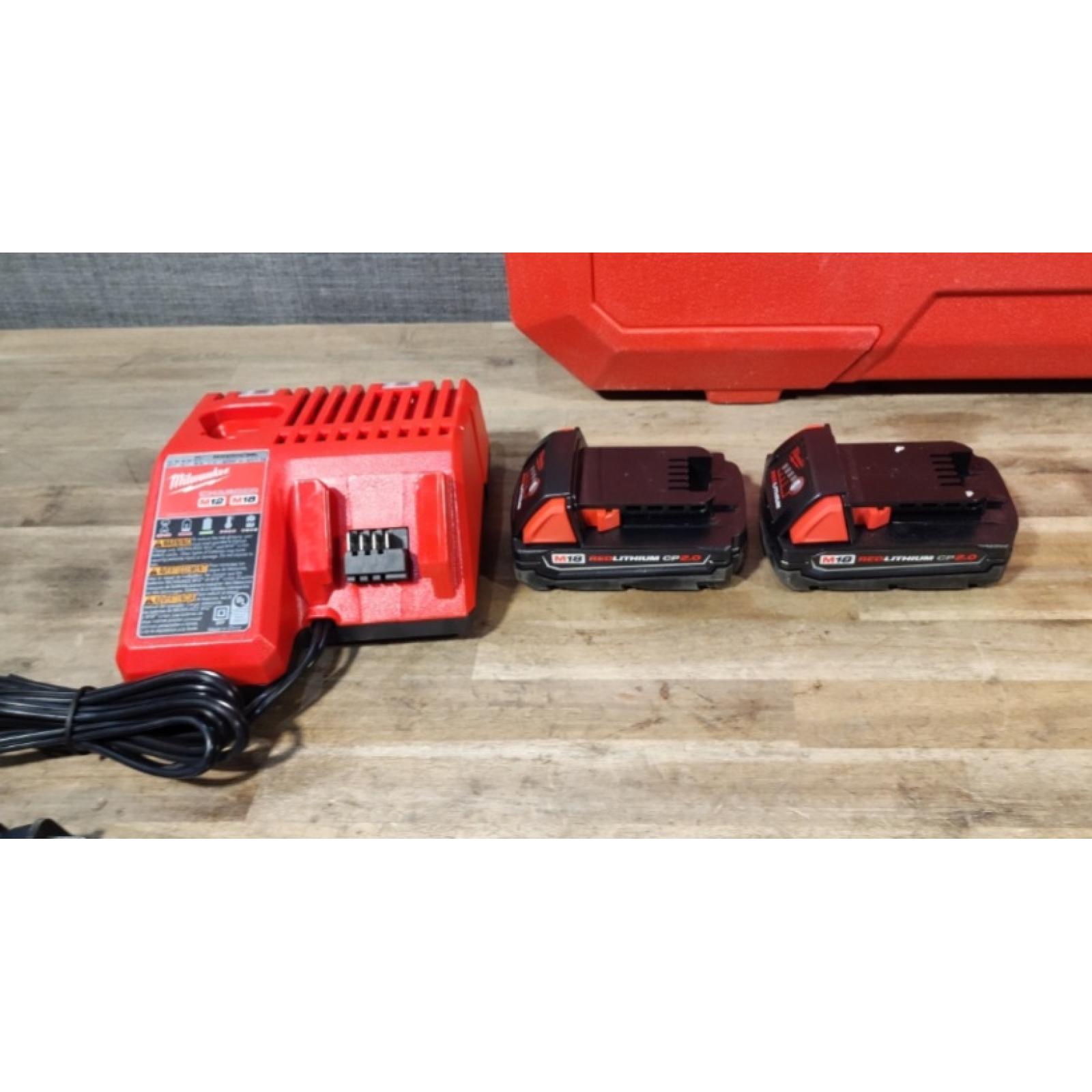 HOUSTON LOCATION - AS-IS Milwaukee-2674-22P M18 Short Throw Press Tool Kit W/ Viega PureFlow Jaws