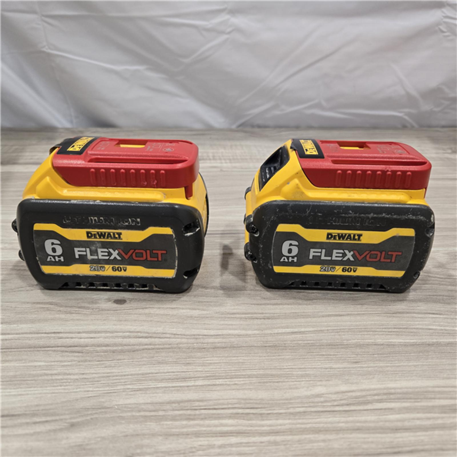AS-IS DEWALT FLEXVOLT 20-Volt/60-Volt MAX Lithium-Ion 6.0Ah Battery Pack (2-Pack)