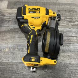 AS-IS DEWALT 20V MAX Lithium-Ion 15-Degree Electric Cordless Roofing Nailer Kit