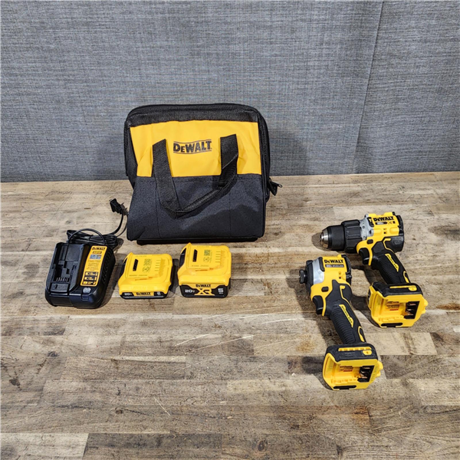 HOUSTON LOCATION - AS-IS DEWALT 2 TOOL COMBO KIT W/ (2) BATTERY & CHARGER