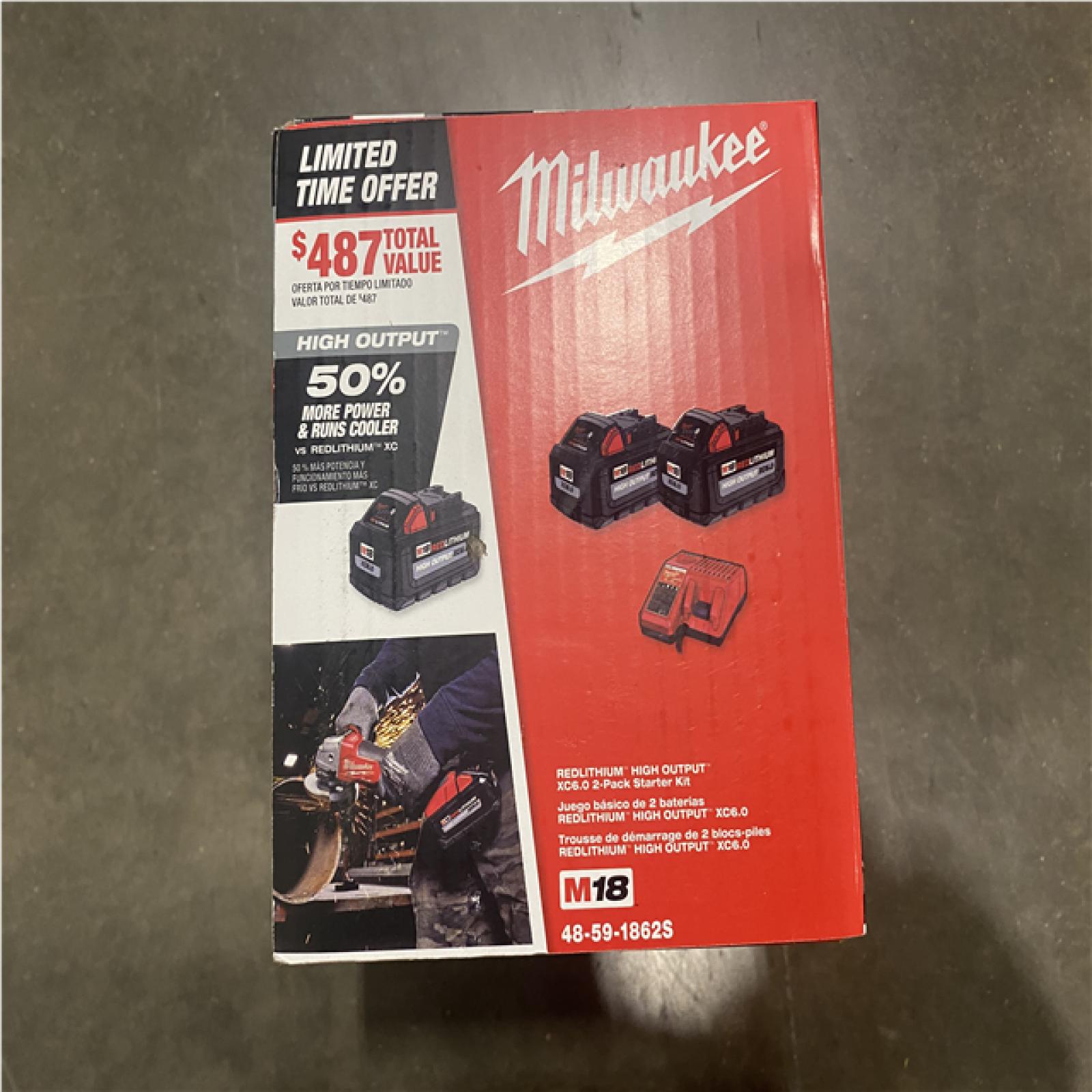 NEW- Milwaukee 18-Volt Lithium-Ion High Output Starter Kit