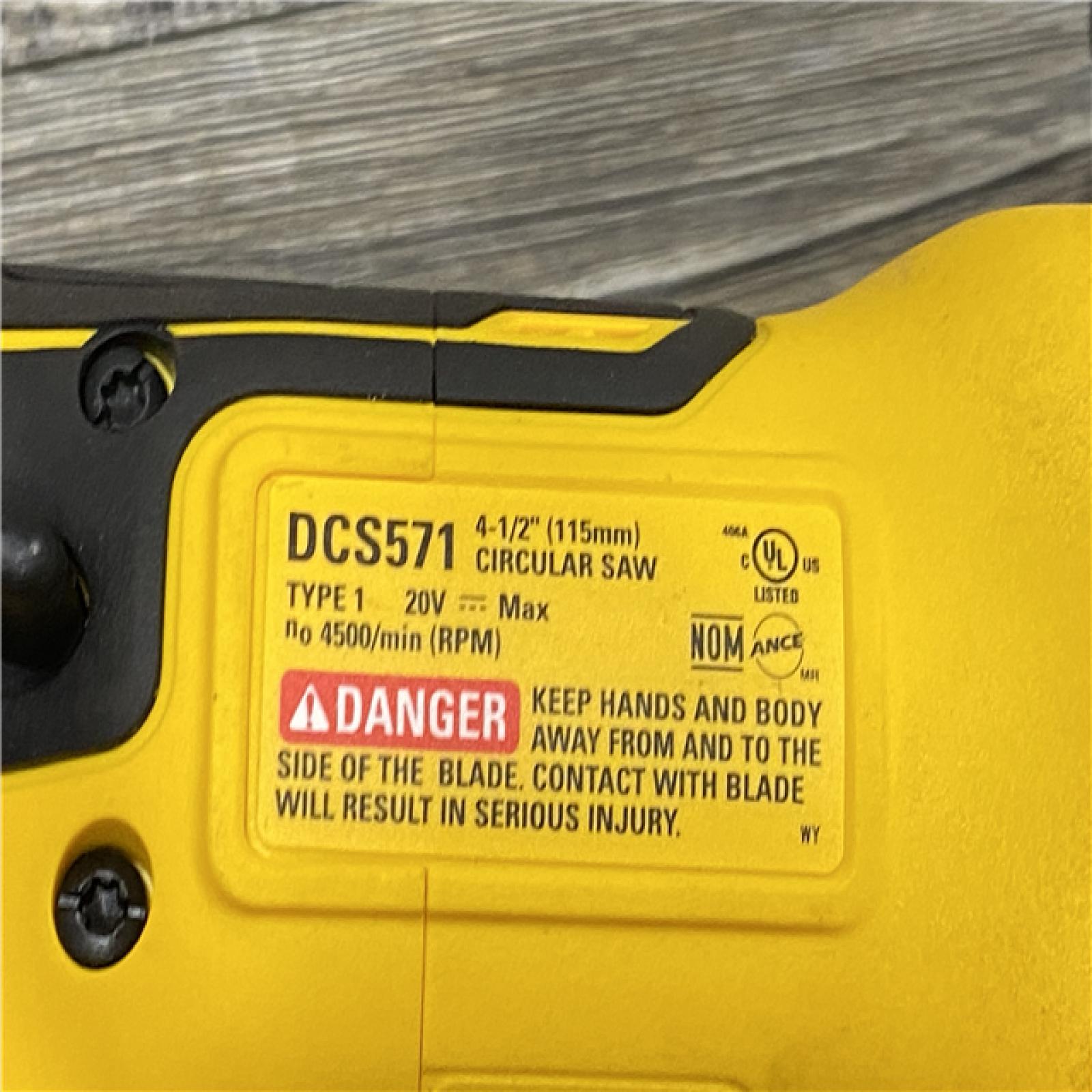 AS-IS DEWALT ATOMIC 20V MAX Cordless Brushless 4-1/2 in. Circular Saw (Tool Only)
