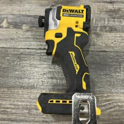 AS-IS DEWALT ATOMIC 20V MAX Lithium-Ion Cordless 1/4 in. Brushless Impact Driver Kit