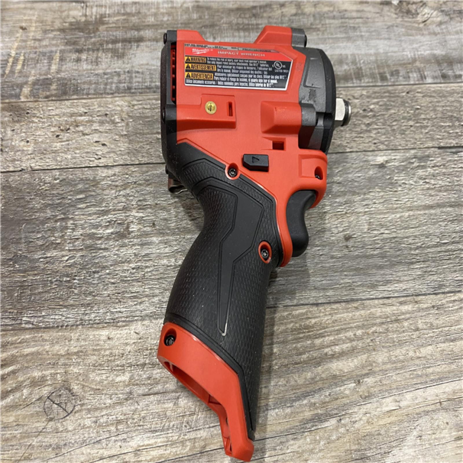 AS-IS Milwaukee FUEL 12V Lithium-Ion Brushless Cordless Stubby 1/2 in. Impact Wrench (Tool-Only)