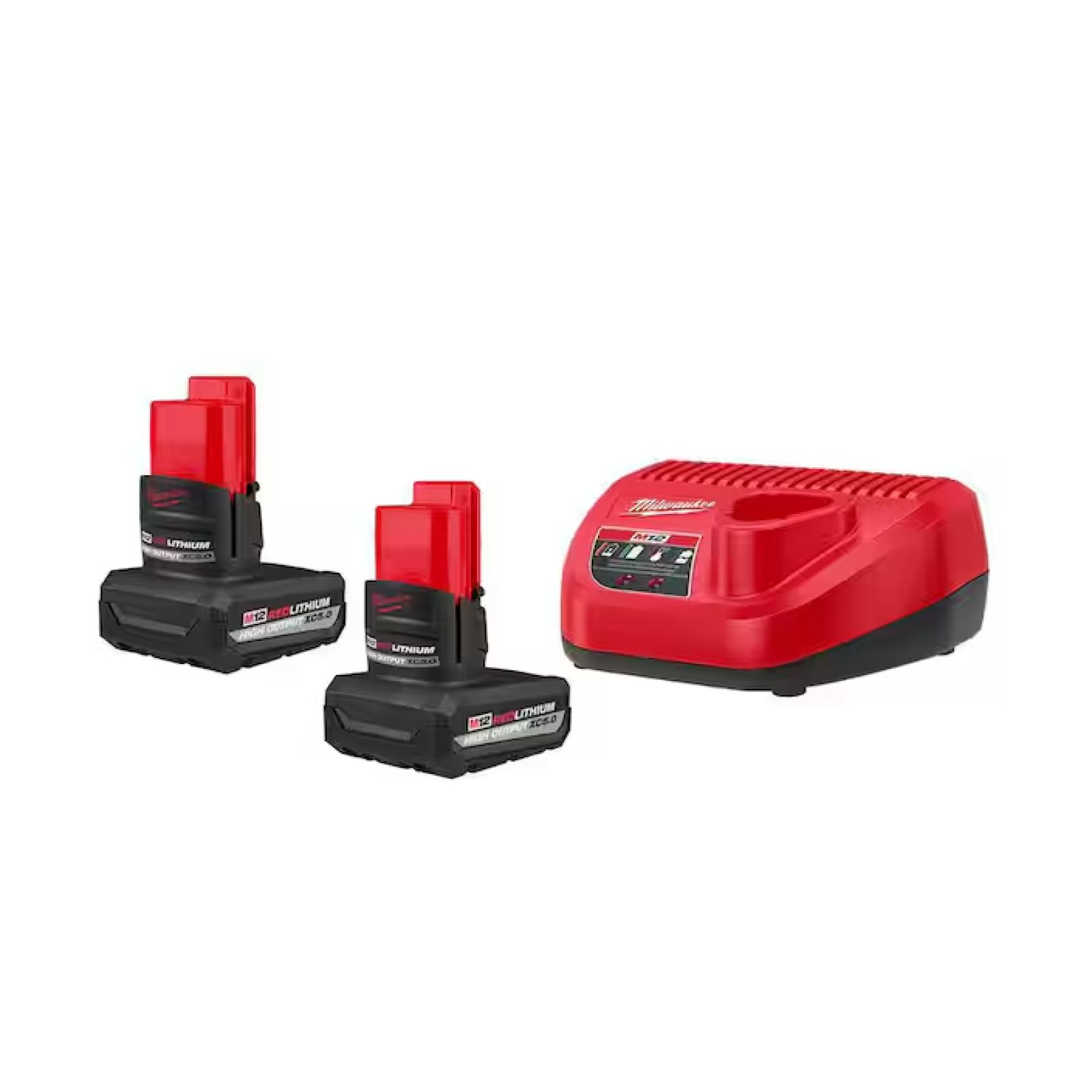 NEW!- Milwaukee M12 12V Lithium-Ion XC High Output 5.0 Ah Battery Pack