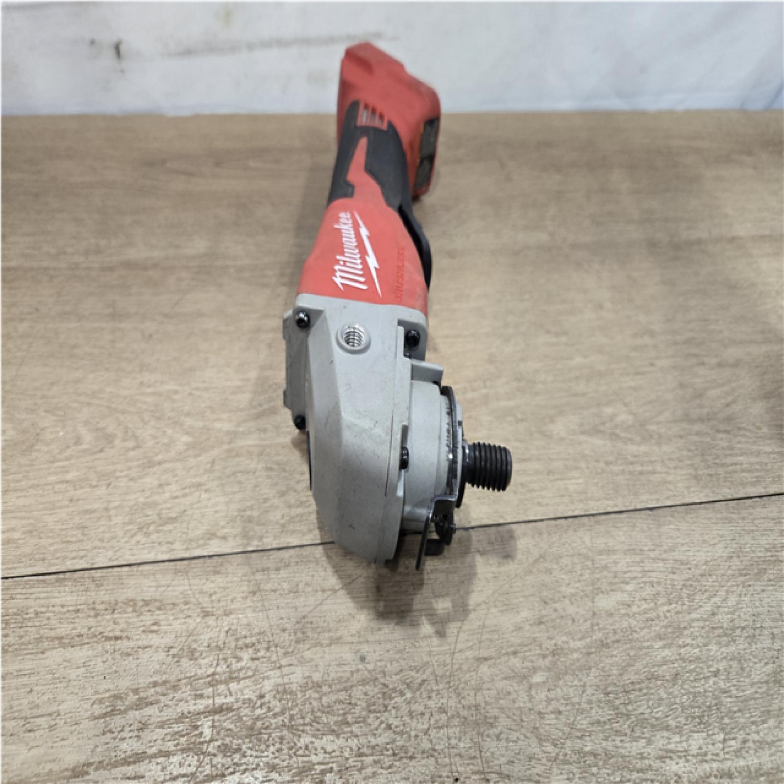 AS-IS Milwaukee 18V Lithium-Ion Brushless Cordless 4-1/2 in./5 in. Grinder w/Paddle Switch (Tool-Only)