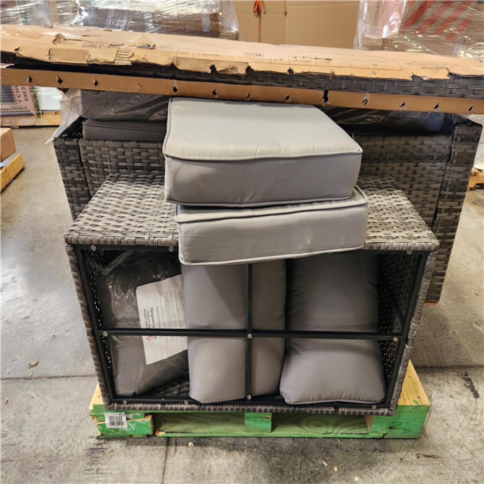 Phoenix AS-IS ZZW Patio Furniture Set Grey /Light Grey