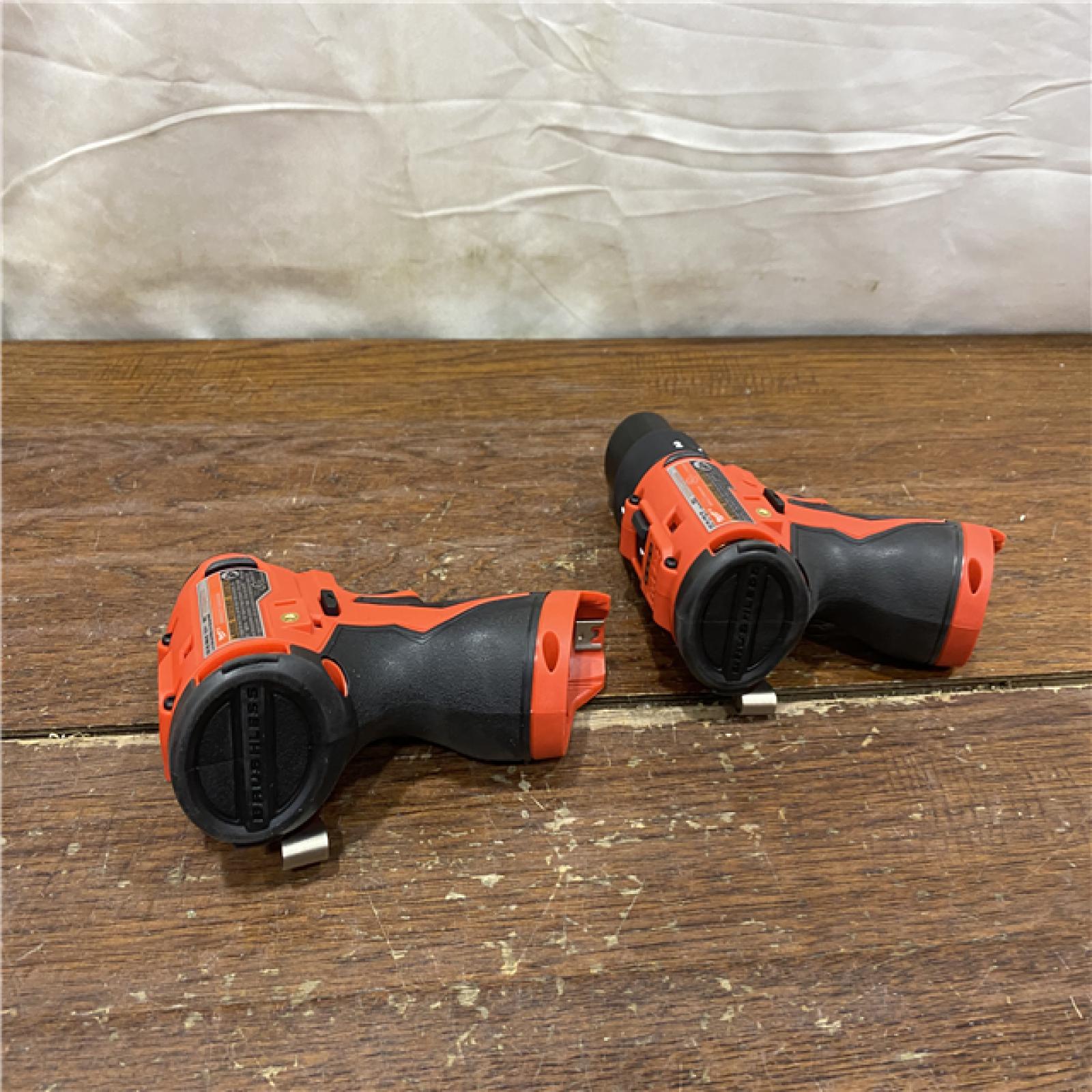 AS-IS M12 12-Volt Lithium-Ion Brushless Cordless Subcompact Drill and Impact Driver Combo Kit W/2 Batteries and Bag (2-Tool)