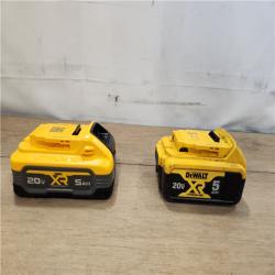 AS-IS- DEWALT POWERSTACK 20V Lithium-Ion 5.0Ah Battery Pack (2 Pack)
