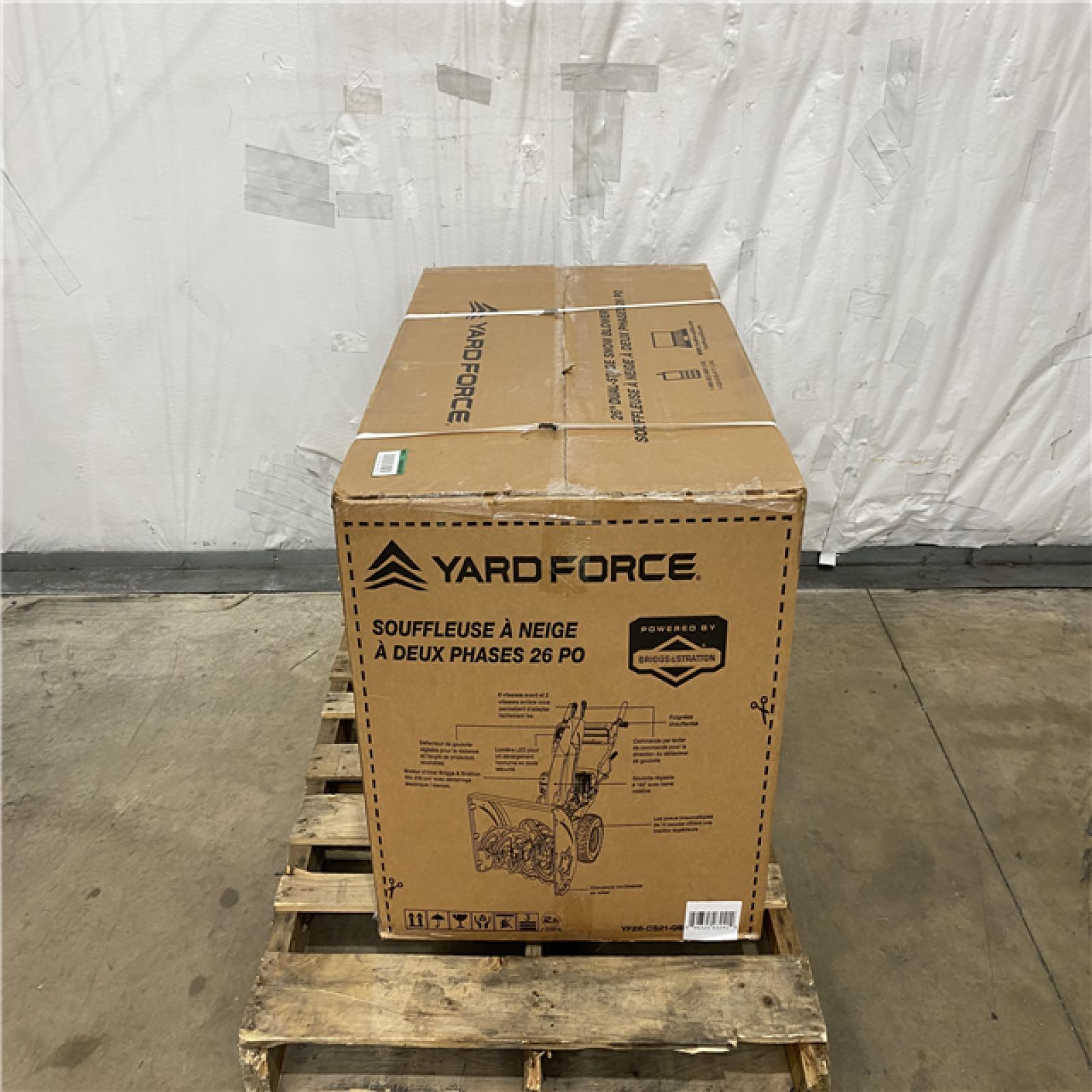 Houston Location AS IS - Yard Force 26in Snow Blower