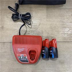 AS-IS Milwaukee 12-Volt Lithium-Ion Brushless Cordless Subcompact Drill and Impact Driver Combo Kit