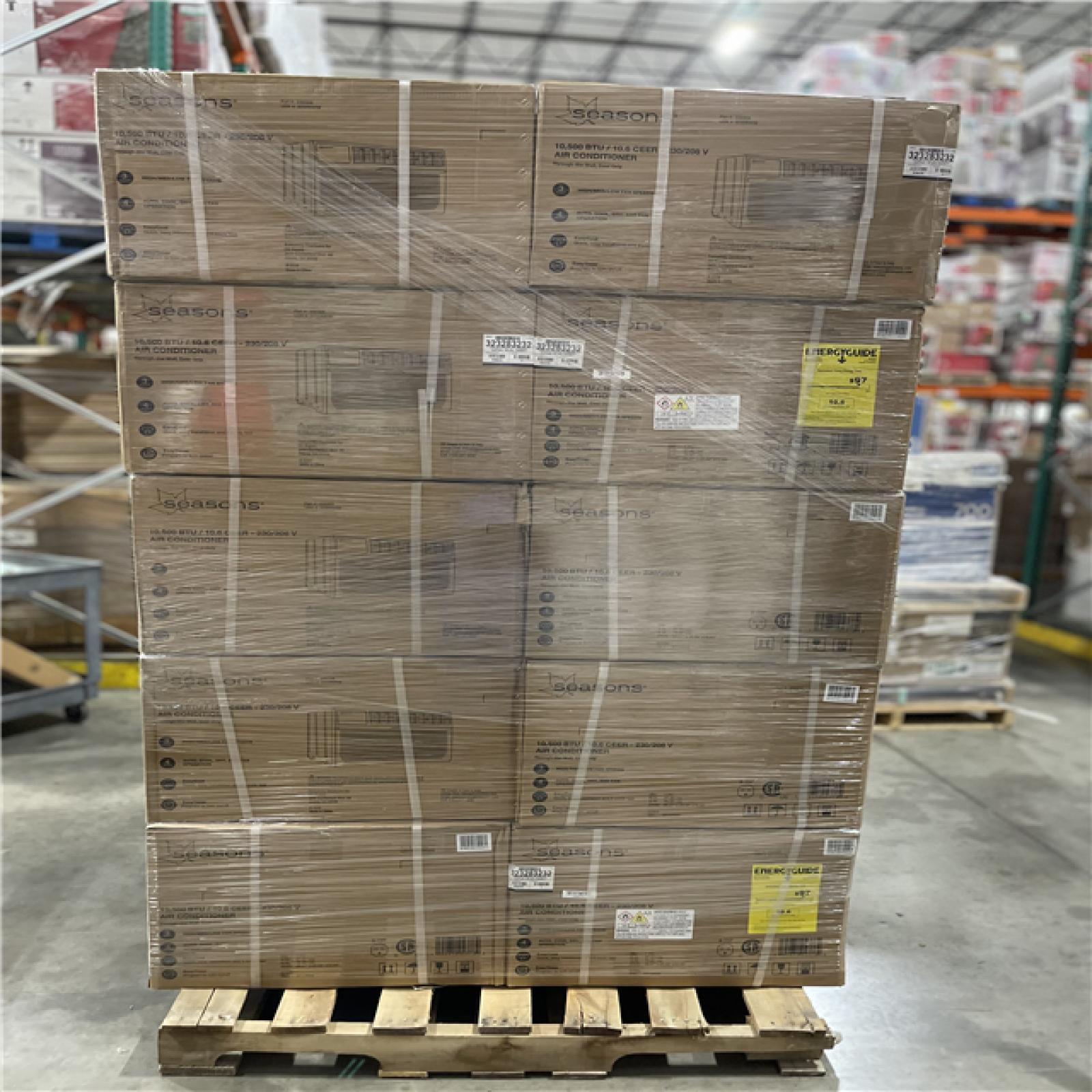 DALLAS LOCATION - SEASONS 10 500BTU AIR CONDITIONER PALLET-(10 UNITS)