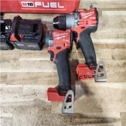 HOUSTON LOCATION - AS - IS Milwaukee FUEL 18V Lithium-Ion Brushless Cordless Hammer Drill and Impact Driver Combo Kit