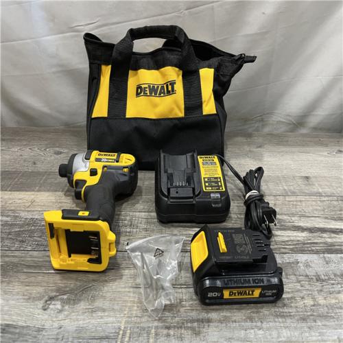 AS-IS DEWALT 20V MAX Cordless 1/4 in. Impact Driver Kit