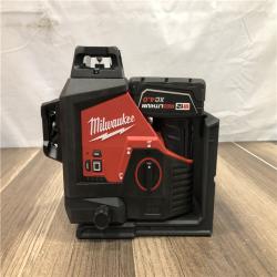 AS-IS Milwaukee 12-Volt Lithium-Ion Cordless Green 250 ft. 3-Plane Laser Level Kit