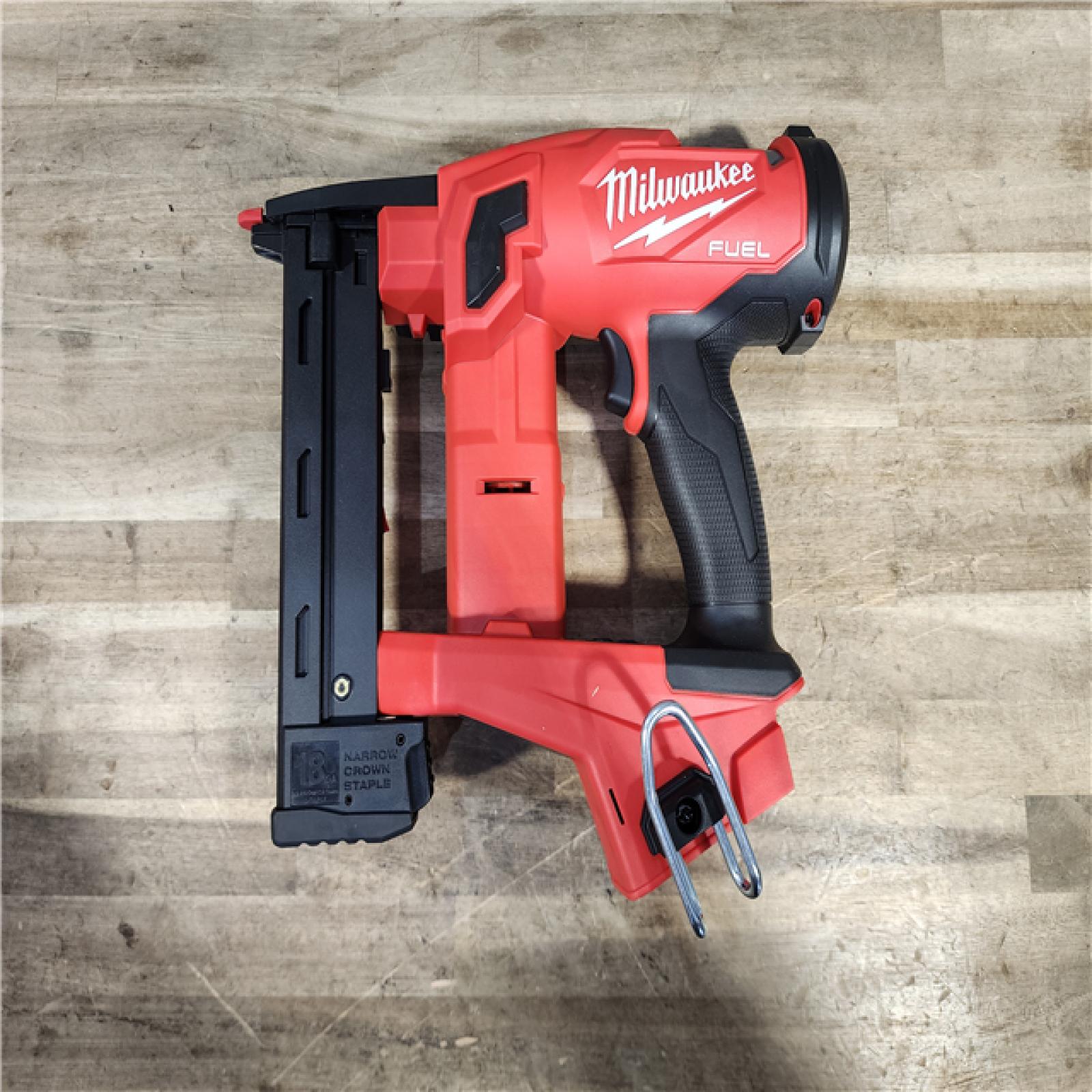 HOUSTON LOCATION - AS-IS (APPEARS LIKE NEW) MILWAUKEE FUEL 18V Cordless 18-Gauge 1/4 in. Narrow Crown Stapler (Tool-Only)