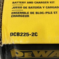 NEW - DEWALT 20V MAX Lithium-Ion Battery Kit with 5.0Ah and 2.0Ah Battery and Charger