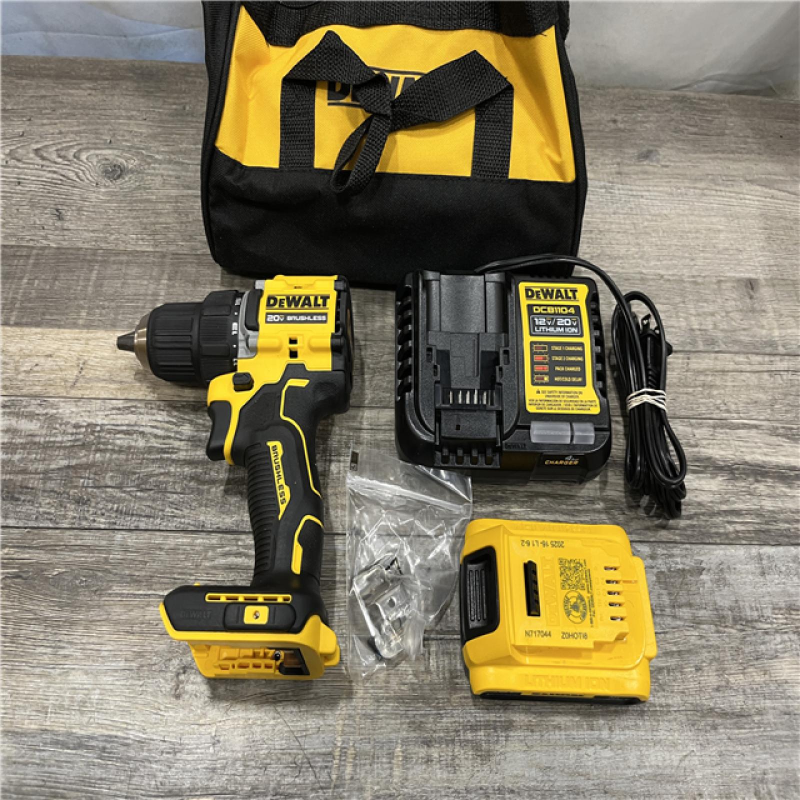 AS-IS DEWALT Atomic 20V Lithium-Ion Cordless Compact 1/2 in. Drill/Driver Kit