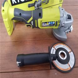 CALIFORNIA AS-IS RYOBI ONE+18V 4-1/2ANGLE GRINDER(TOOL ONLY)