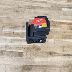 HOUSTON LOCATION - AS - IS Milwaukee 12-Volt Lithium-Ion Cordless Green 125 ft. Cross Line and Plumb Points Laser Level (Tool-Only)