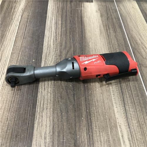 AS-IS Milwaukee FUEL 12V 3/8 in. Lithium-Ion Brushless Cordless Extended Reach Ratchet (Tool-Only)