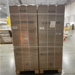DALLAS LOCATION- NEW! Gladiator Flex 78in W x 75 in H x 19in D Pre-Assembled 24 Gauge Welded Steel 5-Piece Garage System in Silver Tread (2 SETS)