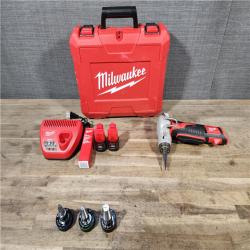 HOUSTON LOCATION - AS-IS Milwaukee M12 12V Lithium-Ion Cordless PEX Expansion Tool Kit with (2) 1.5 Ah Batteries  (3) Expansion Heads and Hard Case