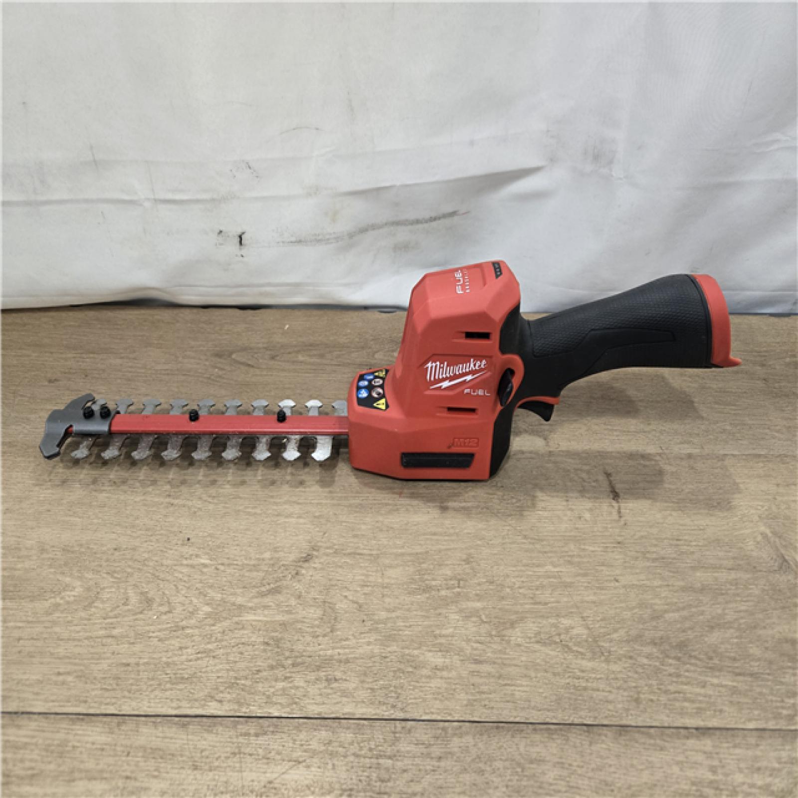 AS-IS Milwaukee  FUEL 8 in. 12V Cordless Battery Hedge Trimmer (Tool-Only)