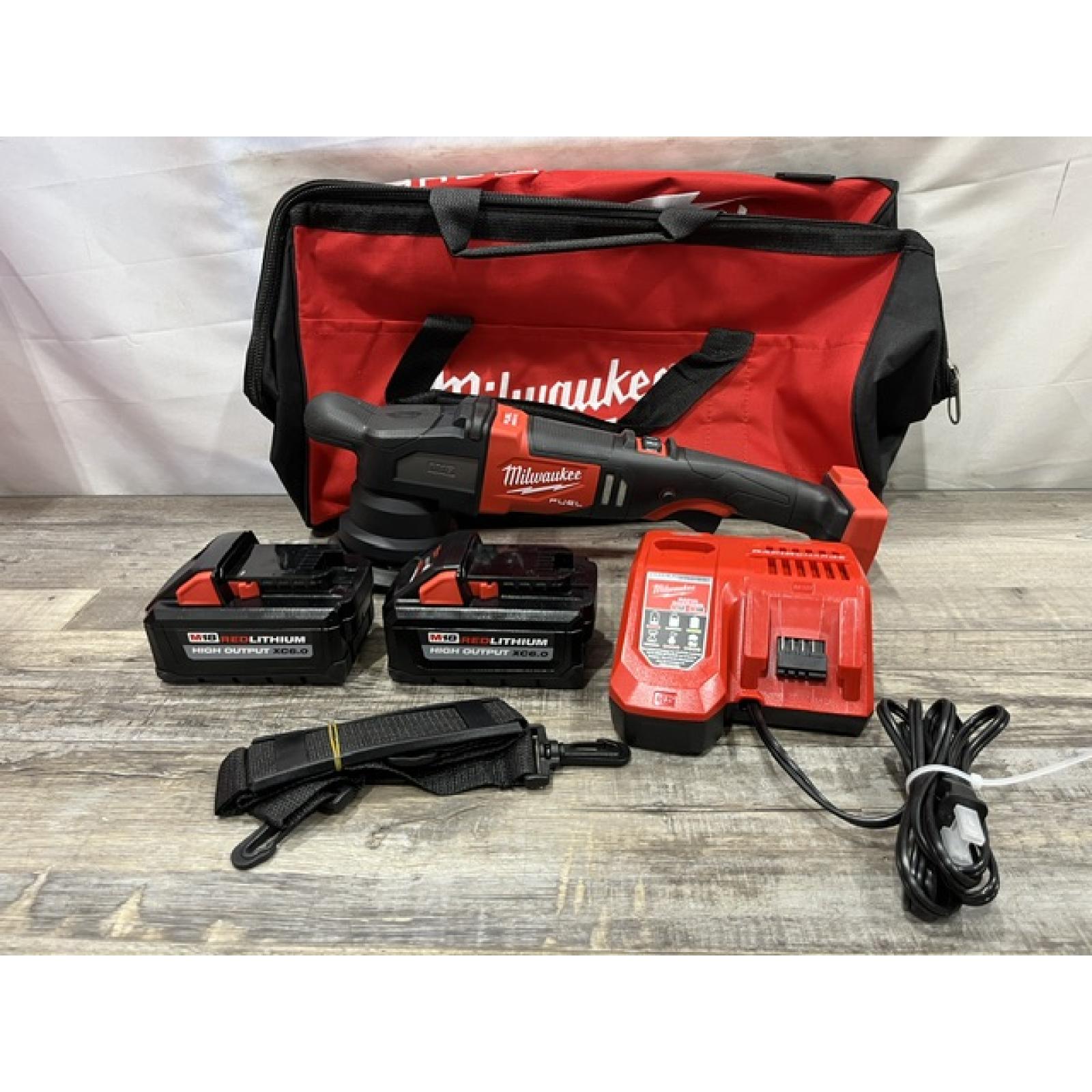 AS-IS Milwaukee FUEL Brushless Cordless 15mm Random Orbital Polisher Kit