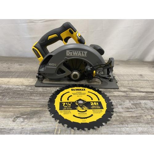 AS-IS DEWALT FLEXVOLT 60V MAX Cordless Brushless 7-1/4 in. Circular Saw with Brake (Tool Only)