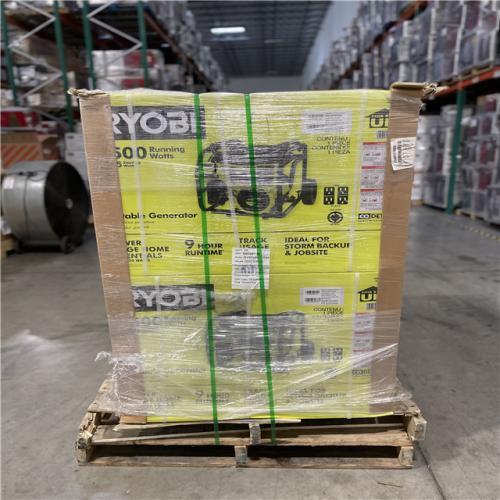DALLAS LOCATION- RYOBI 6 500-Watt Gasoline Powered Portable Generator PALLET (4 UNITS)