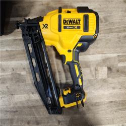 HOUSTON LOCATION - AS-IS DeWalt 20V 16 Gauge Cordless Angled Finish Nailer Kit W/ 2Ah Battery