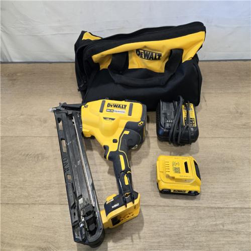 AS-IS DEWALT 20V MAX XR Cordless 2-1/2 in. 15-Gauge Finish Nailer Kit