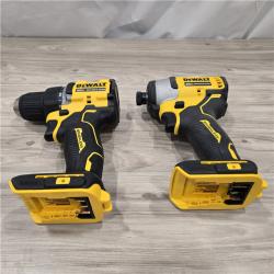 AS-IS Dewalt DCK225D2 20V MAX ATOMIC Compact Cordless Drill Driver and Impact Driver Combo Kit