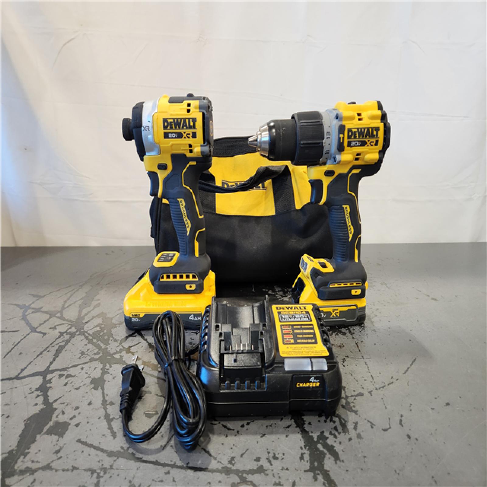 AS-IS- DEWALT 20V XR Lithium-Ion Cordless 2-Tool Combo Kit